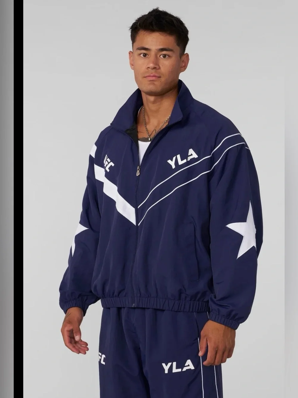 YoungLA UFC Tracksuit Jacket Men’s Blue , XL
